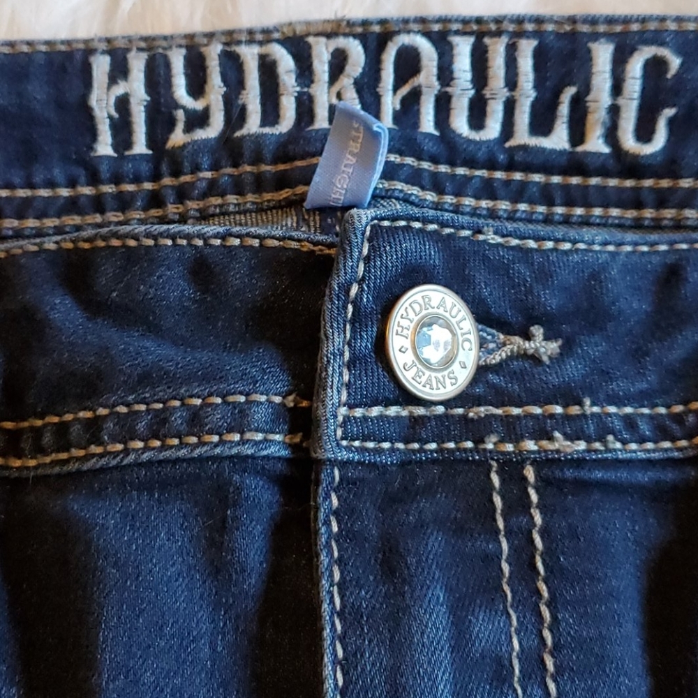 Lola Hydraulic Size 13 Jeans Embroidery Flowers - Picture 4 of 8